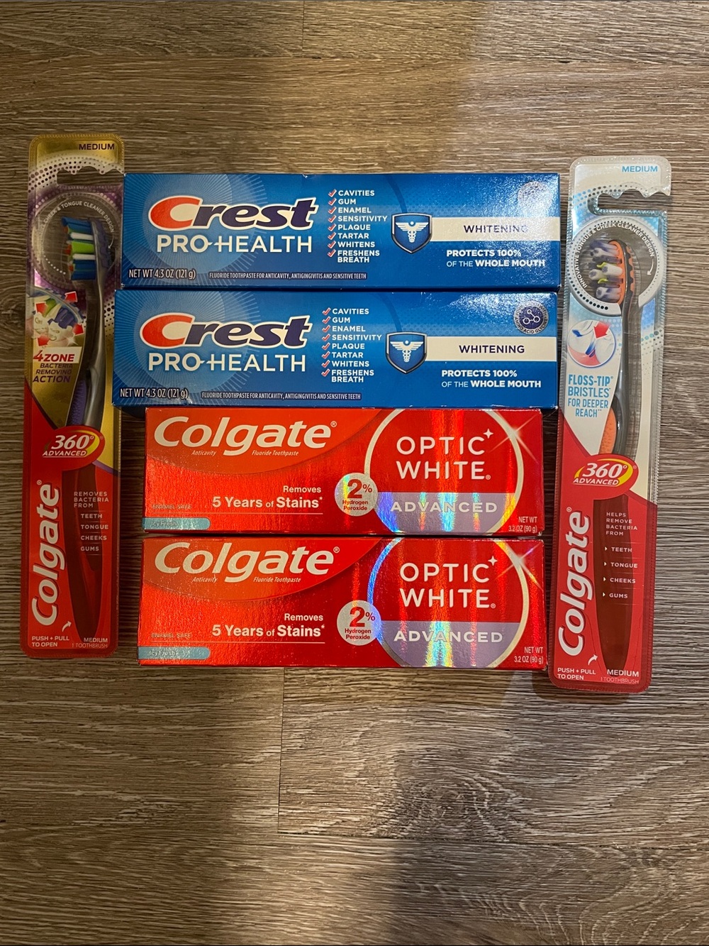 Colgate and Crest Toothpaste Bundle